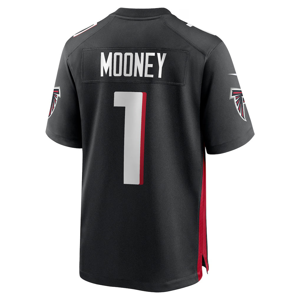 A.Falcons #1 Darnell Mooney Black Jereymy Team Game Jersey