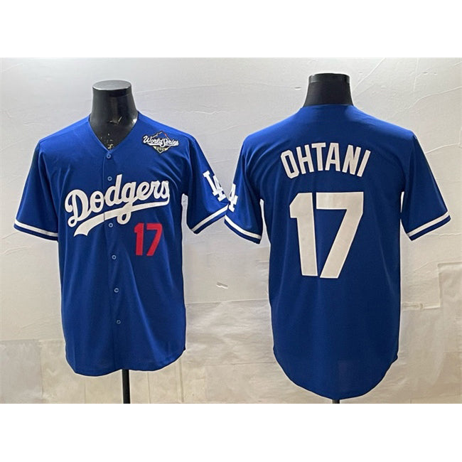 Los Angeles Dodgers #17 Shohei Ohtani Royal Jereymy 2025 World Series Limited Stitched Jersey