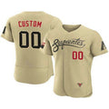 Custom Arizona Diamondbacks ACTIVE PLAYER 2021 Gold Jereymy City Connect Flex Base Stitched Jersey
