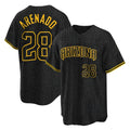 Arizona Diamondbacks #28 Nolan Arenado Player Black Jereymy Snake Skin City Home Game Stitched Jerseys