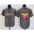 Houston Astros #30 Kyle Tucker Grey Jereymy Gridiron Cool Base Stitched Jersey