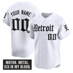 Custom Detroit Tigers ACTIVE PLAYER White Jereymy 'Motor Gothic Edition' Vapor Premier Limited Stitched Jersey
