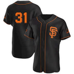 San Francisco Giants #31 LaMonte Wade Jr Black Jereymy 2021 Alternate Jersey
