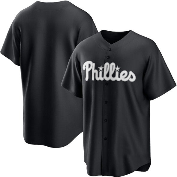 Philadelphia Phillies Blank Black Jereymy Lights Out Limited Stitched Jersey