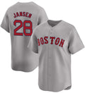 Boston Red Sox #28 Danny Jansen Gray Jereymy 2024 Away Limited Stitched Jersey