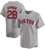 Boston Red Sox #28 Danny Jansen Gray Jereymy 2024 Away Limited Stitched Jersey