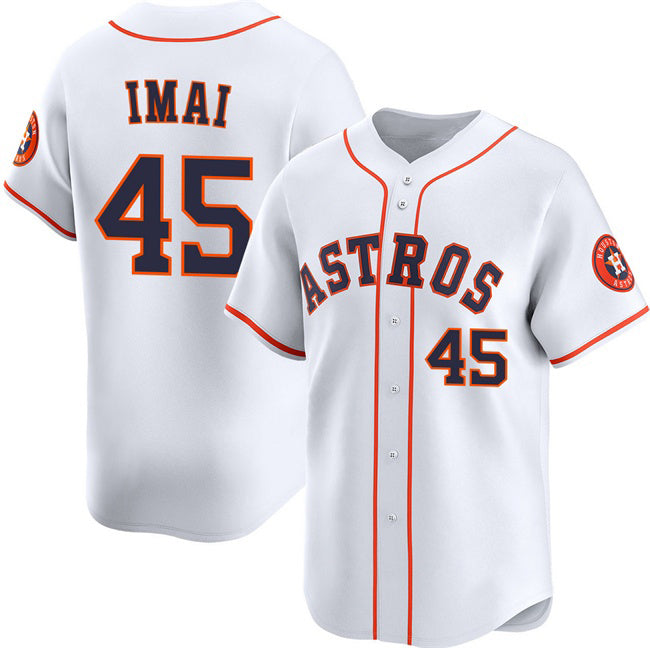 Houston Astros #45 Tatsuya Imai White Jereymy 2026 Home Limited Stitched Jersey