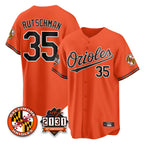 Baltimore Orioles #35 Adley Rutschman Player Orange Jereymy 30th Anniversary of 2131 Home Game Stitched Jerseys