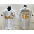 St. Louis Cardinals #46 Paul Goldschmidt White Jereymy 2022 All Star Stitched Cool Base Jersey