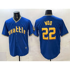 Seattle Mariners #22 Bryan Woo Royal Jereymy 2025 Limited Stitched jersey