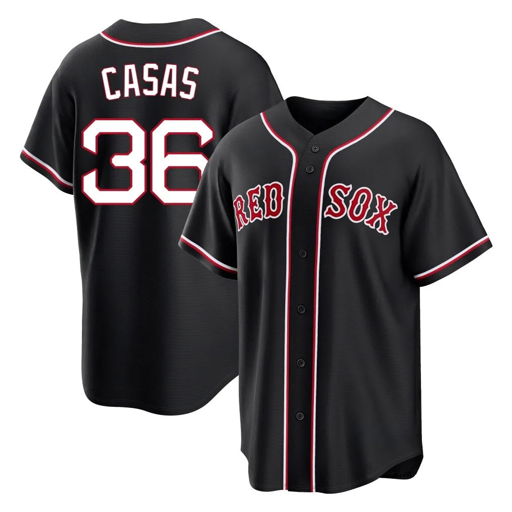Boston Red Sox #36 Triston Casas Player Black Jereymy Out Home Game Stitched Jerseys