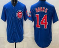 Chicago Cubs #14 Ernie Banks Blue Jereymy Limited Jersey