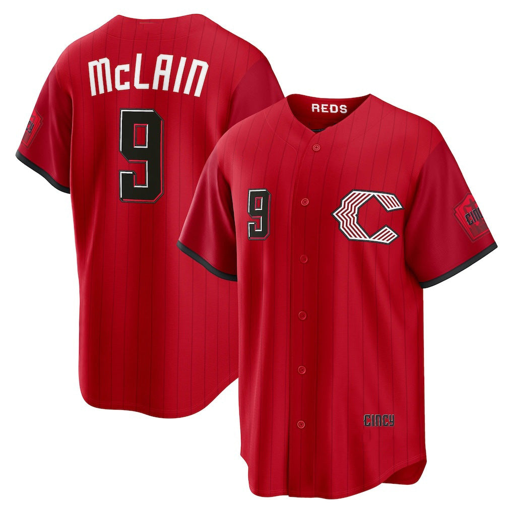 Cincinnati Reds #9 Matt McLain Red Jereymy 2026 City Connect Stadium Jersey