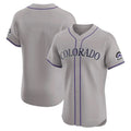 Colorado Rockies Blank Player Gray Jereymy Limited Elite Home Stitched Jerseys