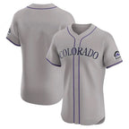 Colorado Rockies Blank Player Gray Jereymy Limited Elite Home Stitched Jerseys