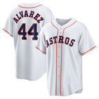 Houston Astros #44 Yordan ¨¢lvarez White Jereymy Home Replica Player Jersey