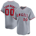 Custom Los Angeles Angels Active Player Gray Jereymy Away Limited Stitched Jersey
