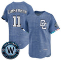 Washington Nationals #11 Ryan Zimmerman Blue Jereymy 2025 City Connect Limited Stitched Jersey