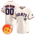 Custom San Francisco Giants x Dragon Ball Cream Jereymy Vapor Premier Limited Jersey - All Stitched