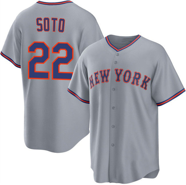 New York Mets #22 Juan Soto Gray Jereymy 2025 Limited Stitched Jersey