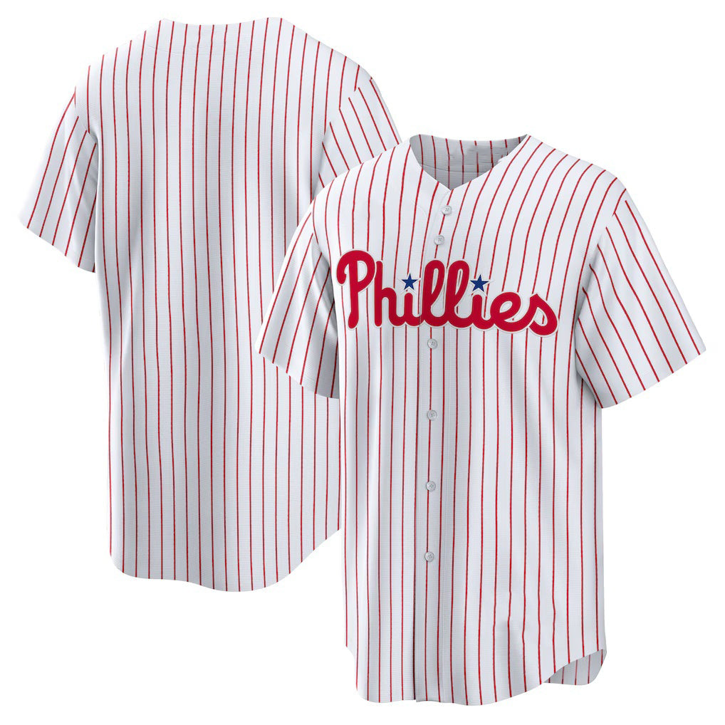 Philadelphia Phillies White Jereymy Home Replica Team Jersey