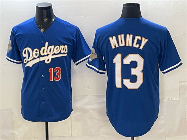 Los Angeles Dodgers #13 Max Muncy Royal Jereymy 2026 Alternate Gold Collection Stadium Stitched Jersey