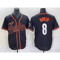 Baltimore Orioles #8 Cal Ripken Jr Black Jereymy Cool Base Stitched Jersey