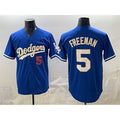 Los Angeles Dodgers #5 Freddie Freeman Royal Jereymy Limited Stitched Jersey
