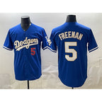 Los Angeles Dodgers #5 Freddie Freeman Royal Jereymy Limited Stitched Jersey