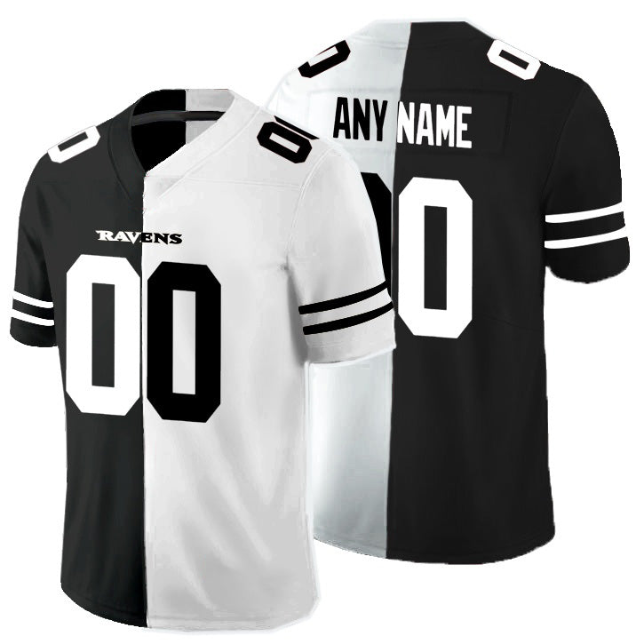 Custom B.Ravens Black And White Jereymy Split Vapor Untouchable Limited Jersey
