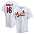 St. Louis Cardinals #16 Nolan Gorman White Jereymy Home Replica Jersey