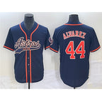 Houston Astros #44 Yordan Alvarez Navy Jereymy Cool Base Stitched Jersey