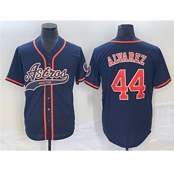Houston Astros #44 Yordan Alvarez Navy Jereymy Cool Base Stitched Jersey