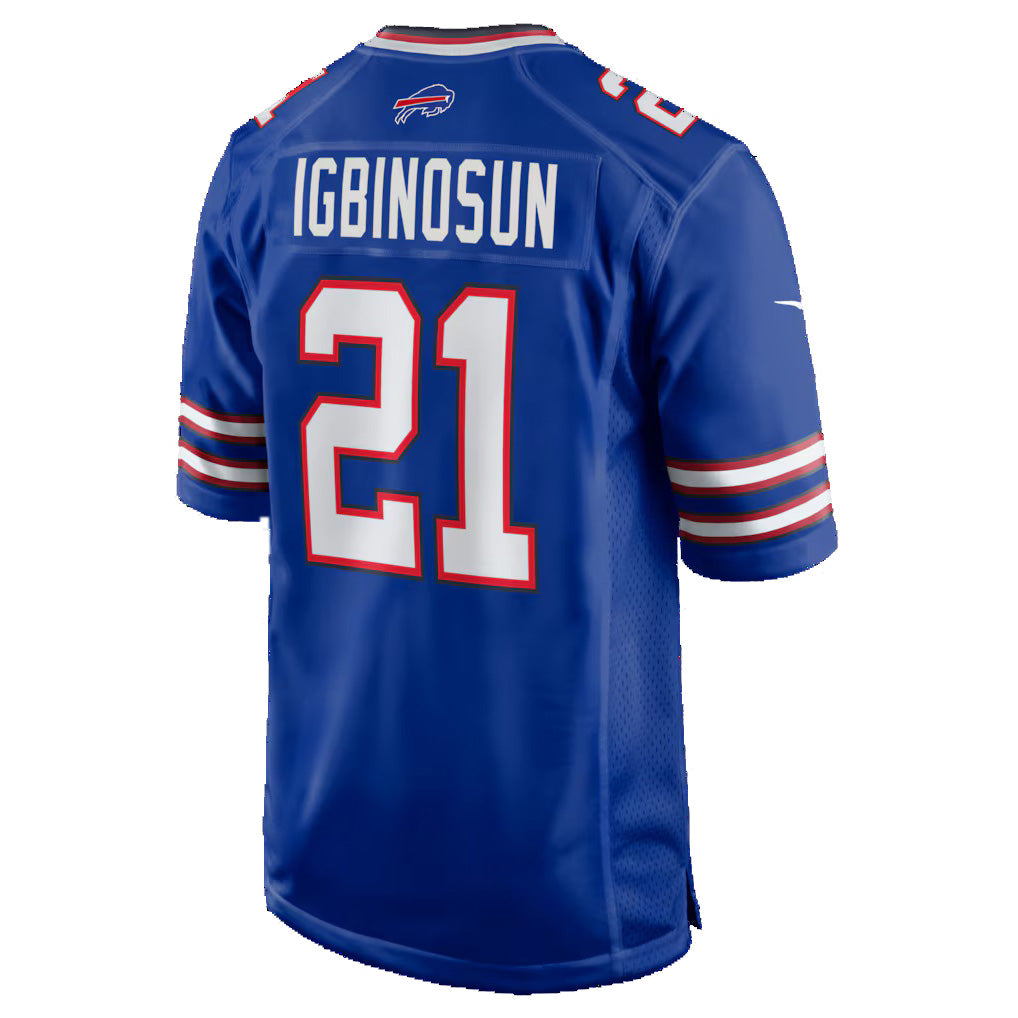 B.Bills #21 Davison Igbinosun Royal Jereymy Team Game Jersey
