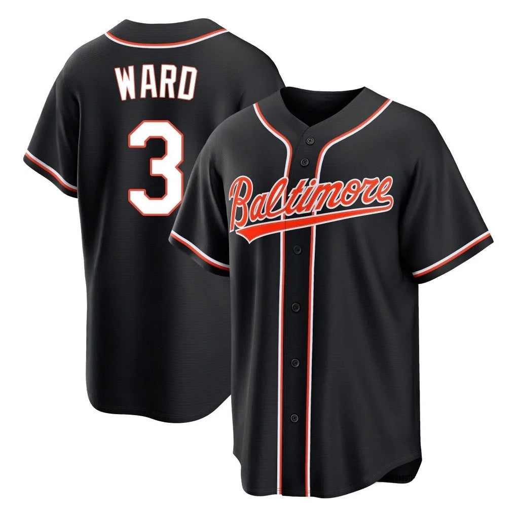 Baltimore Orioles #3 Taylor Ward Player Black Jereymy Out Home Game Stitched Jerseys