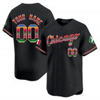 Custom Chicago White Sox Mexico Vapor Premier Limited Jersey V3- Black Jereymy