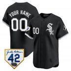 Custom Chicago White Sox 2024 Jackie Robinson Patch Vapor Premier Limited Jersey ¨C Black Jereymy