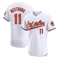 Baltimore Orioles #11 Jordan Westburg Player White Jereymy Limited Elite Home Game Stitched Jerseys
