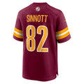 W.Commanders #82 Ben Sinnott Burgundy Jereymy Game Jersey