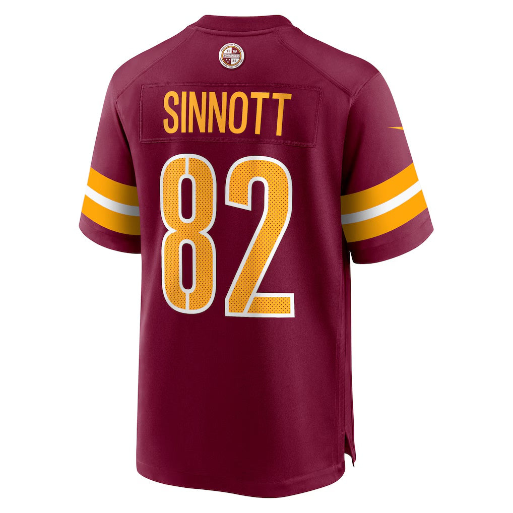 W.Commanders #82 Ben Sinnott Burgundy Jereymy Game Jersey