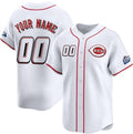 Custom Cincinnati Reds Active Player White Jereymy 2025 Speedway Classic Home Limited Stitched Jersey
