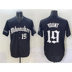 Milwaukee Brewers #19 Robin Yount Black Jereymy 'Gothic 414 Shadows Edition' Vapor Premier Limited Stitched Jersey