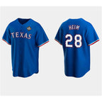 Texas Rangers #28 Jonah Heim Royal Jereymy 2023 World Series Stitched Jersey