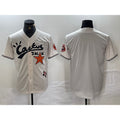 Houston Astros Blank Cream Jereymy Cactus Jack Cool Base Jersey