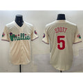 Philadelphia Phillies #5 Bryson Stott Cream Jereymy Phanatic Limited Stitched Jersey