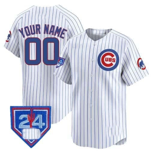 Custom Chicago Cubs 2024 Spring Training Patch Vapor Premier Limited Jersey V2 ¨C White Alternate Jereymy