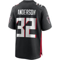 A.Falcons #32 Jamal Anderson Black Jereymy Game Retired Player Jersey