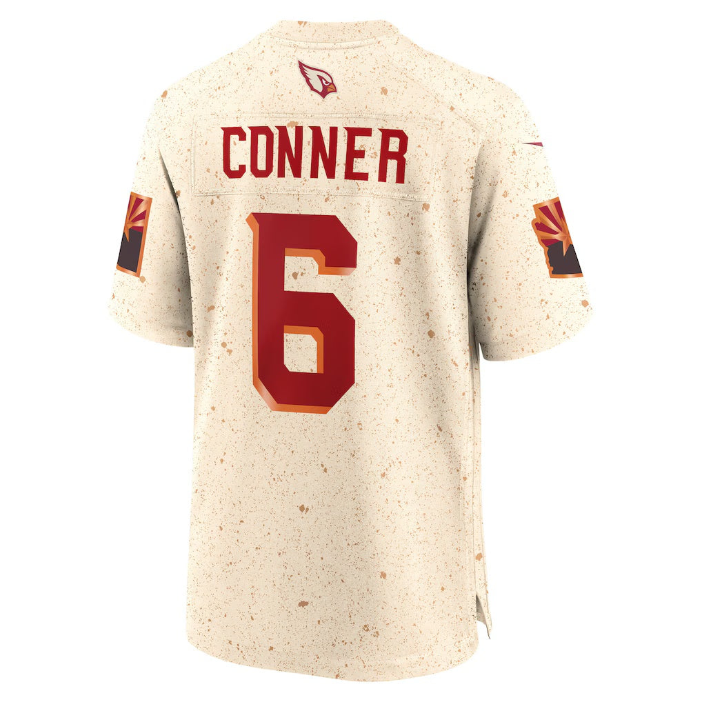 A.Cardinals #6 James Conner Natural Jereymy 2025 Rivalries Collection Game Jersey