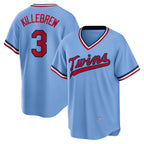 Minnesota Twins #3 Harmon Killebrew Light Blue Jereymy Road Cooperstown Collection Player Jersey