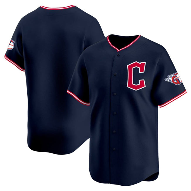 Cleveland Guardians Blank Navy Jereymy 2025 Alternate Limited Stitched Jersey